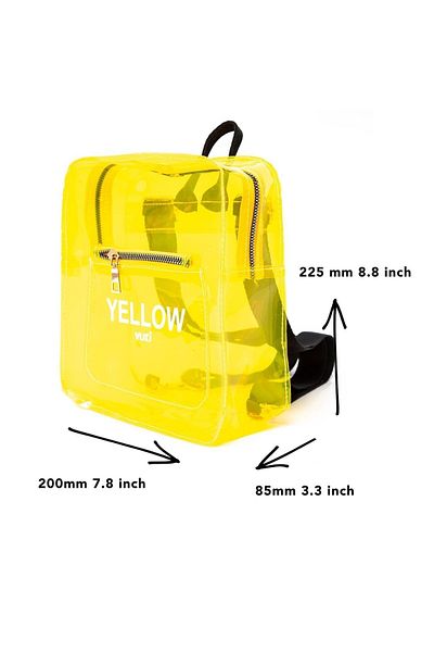 VUKİ Colorful Transparent Mini Backpack