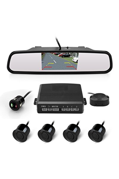 CMG TUNİNG كاميرا عكسية مرآة مقاس 4.3 بوصة مع مستشعر وقوف السيارات / GUPR27