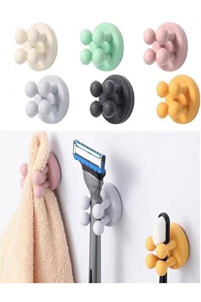 Özasya AVM Yapışkanlı Esnek Silikon Çok Amaçlı Tutacak Klips