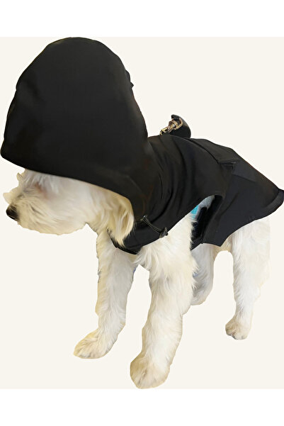 rood Kapişonlu Köpek Yağmurluk Airtag Uyumlu