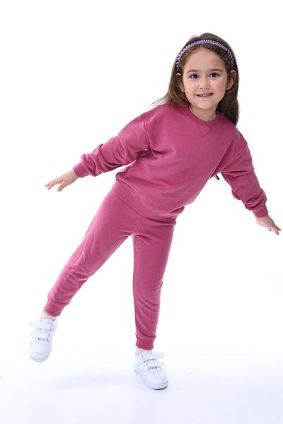 Kyex Girl's Bottom Top Cotton Tracksuit Set