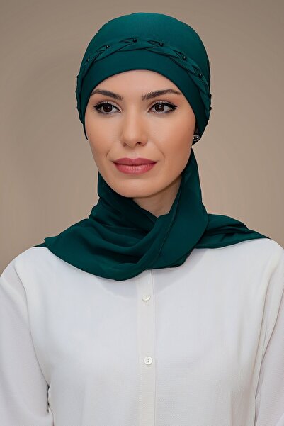 HÜRREMBONE SARAYDAN GELEN GÜZELLİK حجاب عملي جاهز للارتداء من قماش الساندي مع...