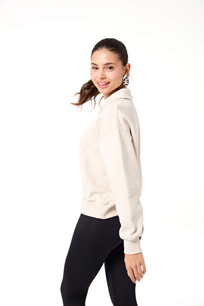 Evermade Polo Yaka Düğme Detaylı Lastikli Sweatshirt