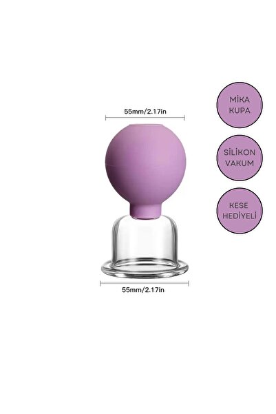 Naturachi Mika Silikon Vakumlu Boyun Bölgesi Kullanım İçin Masaj Kupası No:4 ...