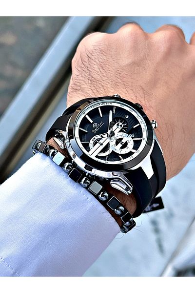 Bentini Bentini Slicon Cord Men's Watch with Bracelet Gift