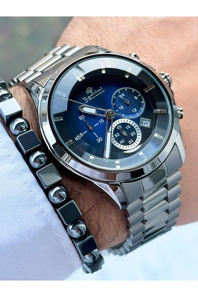 Bentini Men's Watch with Special Design Glass Function