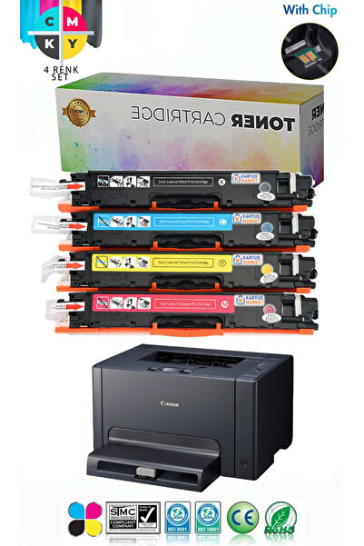 Canon İ-SENSYS LBP 7018C MUADİL TONER 4 RENK SET TONER CRG-729