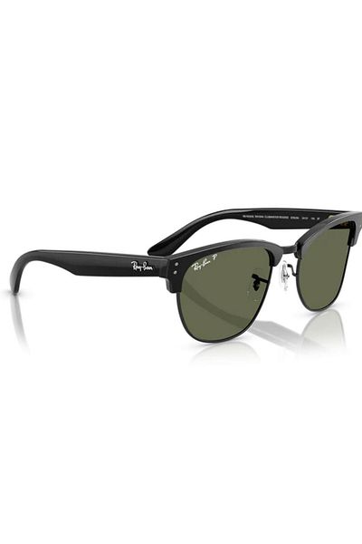 Ray-Ban Ray Ban Unisex Square Clubmaster Reverse Sunglasses- Rb R0504s - Lense Size:51mm - Black On Black
