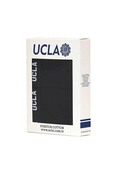 UCLA Ανδρικά μπόξερ IRVINE 2-pack με μαύρη ζώνη μέσης Jacquard Standard Fit