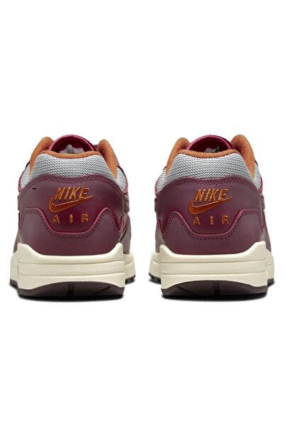 Nike Air Max 1 / Patta Leather Sneaker Genuine Leather Men's Casual Sports Shoes Claret Red