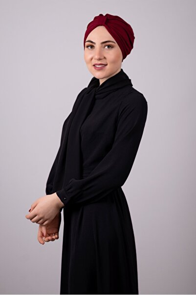 HÜRREMBONE SARAYDAN GELEN GÜZELLİK Бордо Практична Готова Прозора Хіджаб Боне...