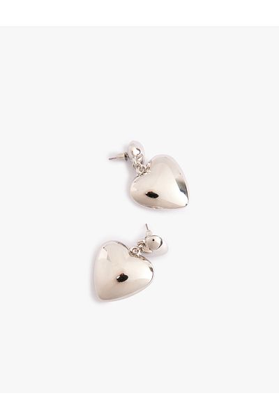 Koton Dangle Heart Earrings
