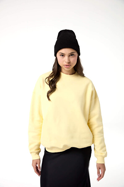 Evermade Logo Nakışlı Oversize Basic Sweatshirt