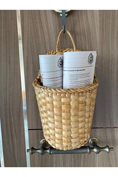 hasır yağmuru Deliksiz kapı süsü-poşetlik-sofra bezi Sepeti