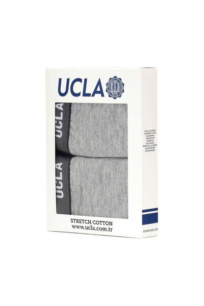 UCLA Pachet de 2 boxeri gri pentru bărbați Irvin