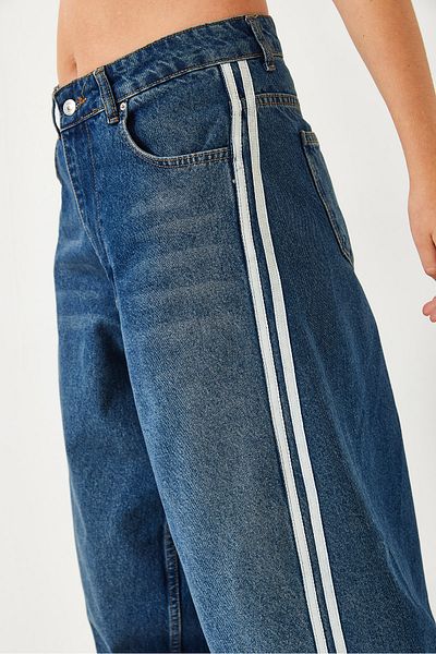 Bianco Lucci Women's Side Double Stripe Loose Trousers 441 60261059