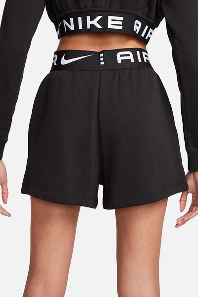 Nike Sportswear Essential Women's French Terry High Rise Shorts Black Cotton High Waist Short Women