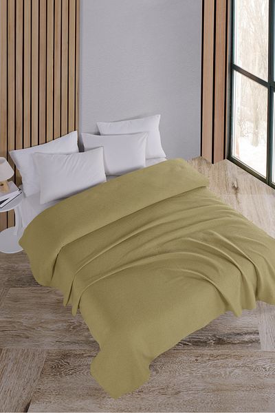Evim Cotton Akel Antique Moss Multi-Purpose Bedspread Single - 160X230 cm
