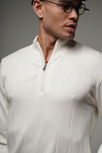 Butik Trend We Half Zip Stand Collar Regular Fit Knitwear Sweater