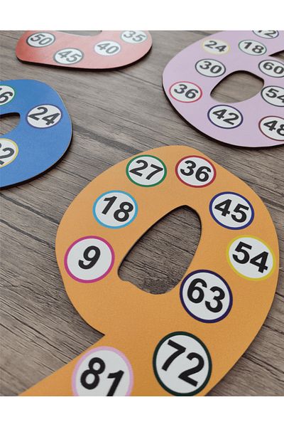 heptex Wooden Numerals and Rhythmic Counting 20 cm