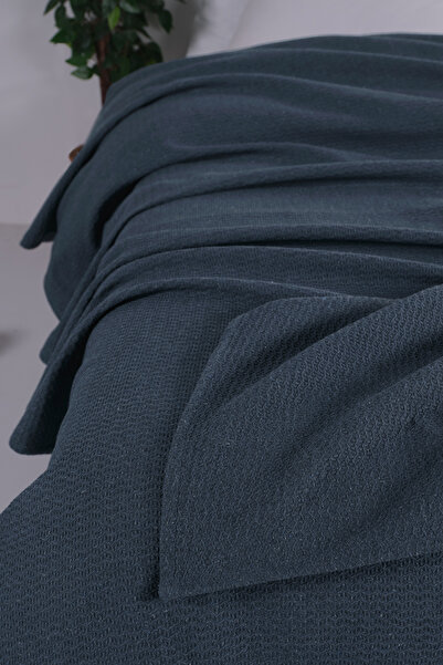 Evim Бавовняна ковдра Akel Indigo для односпального ліжка 160x230 см