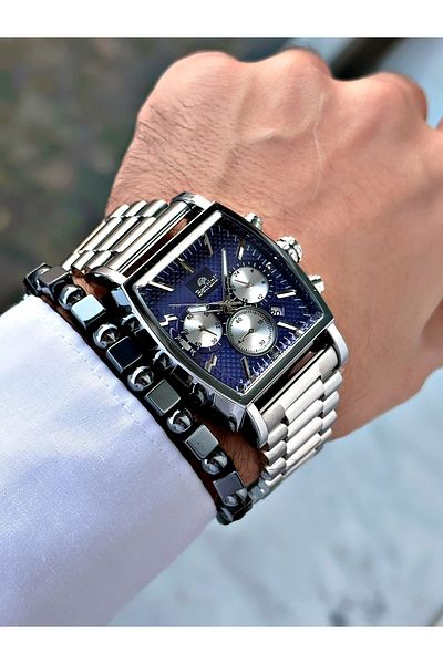 Bentini Bentini Rectangular Design Function Men's Watch