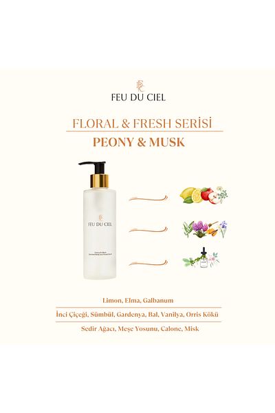 Feu du Ciel Peony & Musk Scented Body and Hand Wash