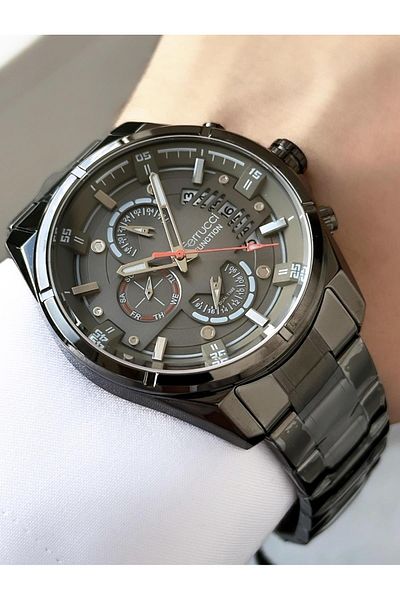 Ferrucci Men's Functions Active Steel Band Wrist Watch