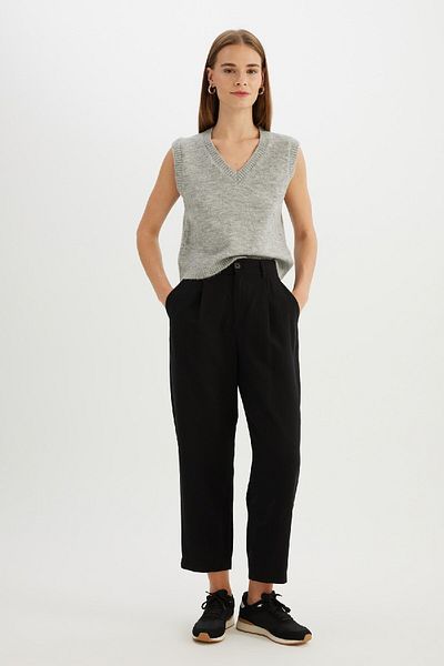 DeFacto V-Neck Premium Knitwear Sweater - Regular Fit C9048Ax24Wn