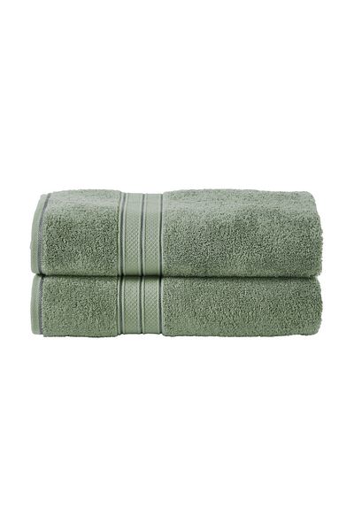 Donetella 2 - Pcs Premium Bath Towels (70x140cm) 600 GSM 100% Combed Cotton