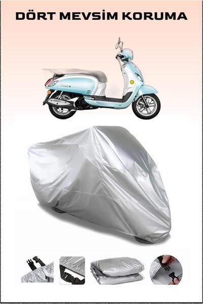 Breen Sym Fiddle III 200i Compatible Motorcycle Cover, Engine Protector
