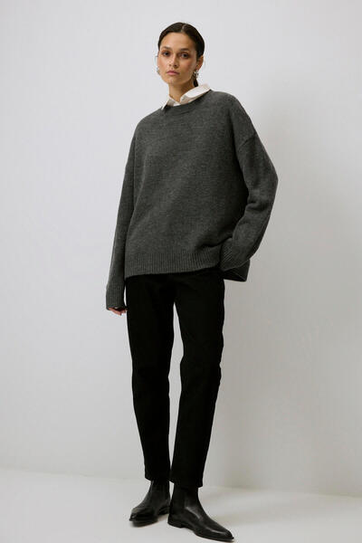 Touché Privé Едноцветен овърсайз пуловер