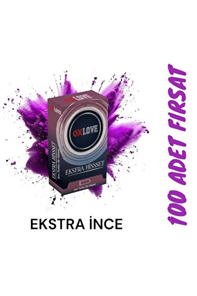 OXLOVE 100 ADET OX LOVE EKSTRA İNCE PREZERVATİF FIRSAT PAKETİ