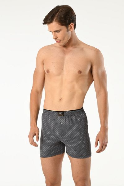 Mfö Life İç Giyim 5-Piece Patterned Combed Cotton Men's Towel Waist Boxer