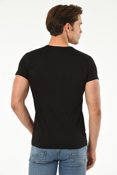 Mfö Life İç Giyim 6-Piece Combed Cotton Men's Crew Neck Short Sleeve