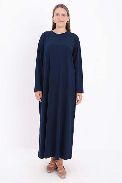 ALLDAY Navy Blue-Long Sleeve Lingerie Dress