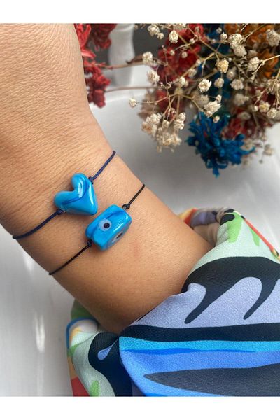 BAE ATOLYE Black String Evil Eye Beaded Lucky Bracelet