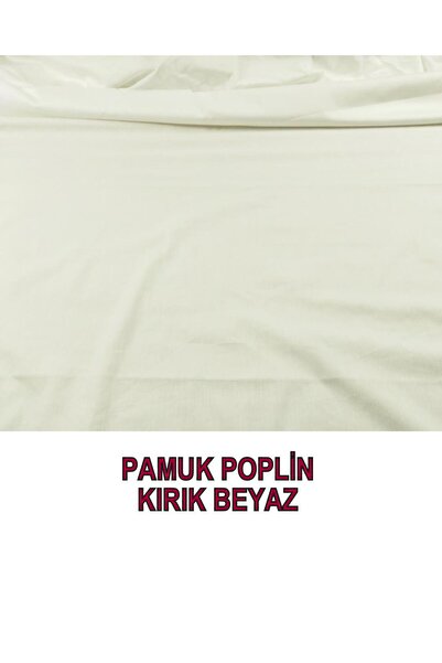 Kumaş Parça Поплін білого кольору (ширина 140 см x довжина 135 см)