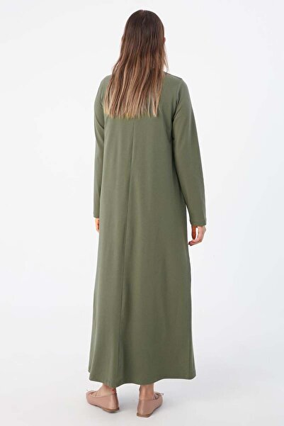 ALLDAY Χακί μακρυμάνικο εσωτερικό φόρεμα