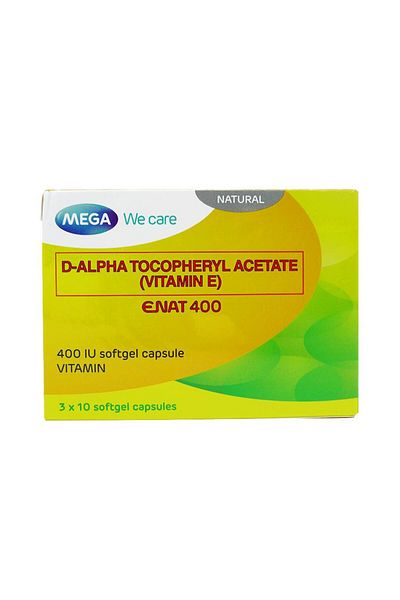 MEGA Nguyen Thi Tuyet Linh 400 Natural Vitamin E, 30 Softgels