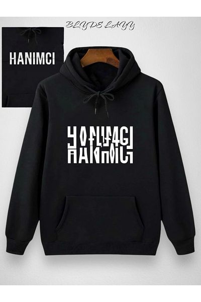 BLYDE LAYY Hanımcı-Beyci Dear Couple Set - Black Door Sweatshirt 2-Piece Combination