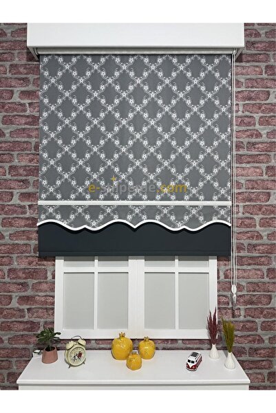 IŞILTI Perde Sistemleri Çift Mekanizmalı Tül ( Beyaz - Etek Dilimli ) Ve Stor...