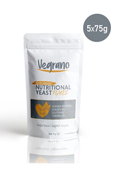 Vegrano Nutritional Yeast Flakes (BESİN MAYASI) 5 X 75 G