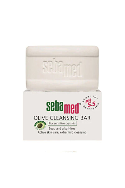 SEBAPHARMA صابونة التنظيف بالزيتون من سيباميد للبشرة الجافة والحساسة، 150 جرام
