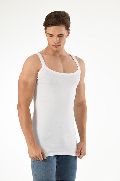 Mfö Life İç Giyim Ribana Men's Double Bias Undershirt