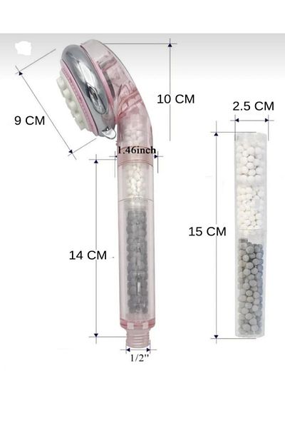 Lifetech Cap de duș purificat anti-calcar