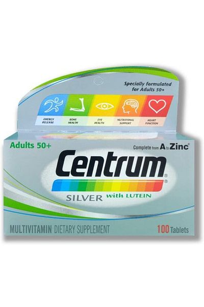 Centrum Silver with Lutien Multivitamin Supplement, 100 Tablets