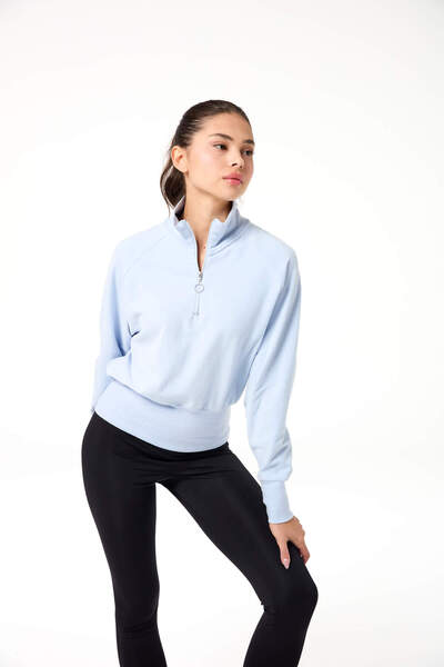 Evermade Yarım Fermuarlı Softtouch Oversize Sweatshirt