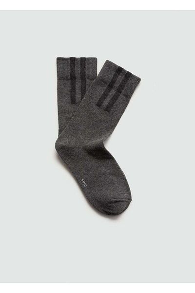 MANGO Man Gestreifte Baumwollsocken
