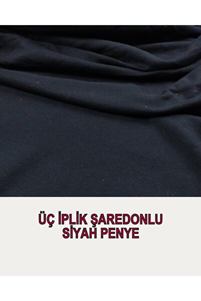 Kumaş Parça 170 cm Negru Shardonlu 2 fire Lățime